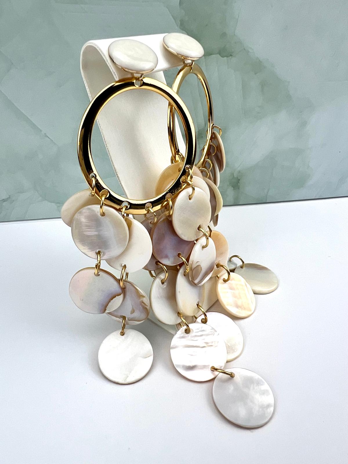 Tidefall Mother-of-Pearl Cascade Earrings