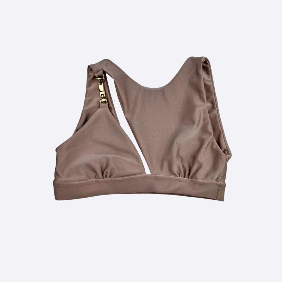 Asymmetrical Fitness Top – Sand