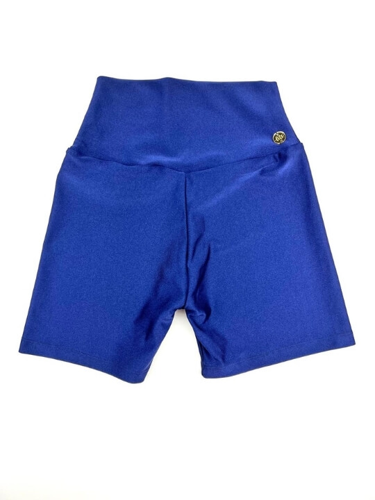 Dark Blue Sculpting Active Shorts – Brazilian Cut, Stretch Fit