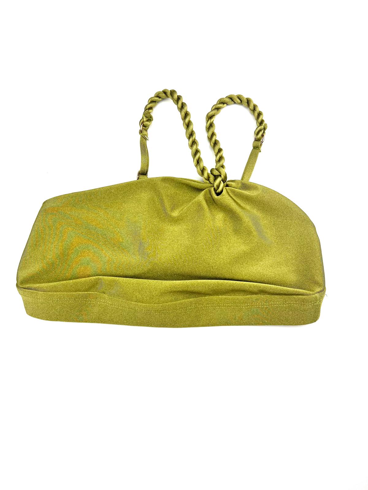 Twist & Shine Pistachio Crop Top – Brazilian Activewear