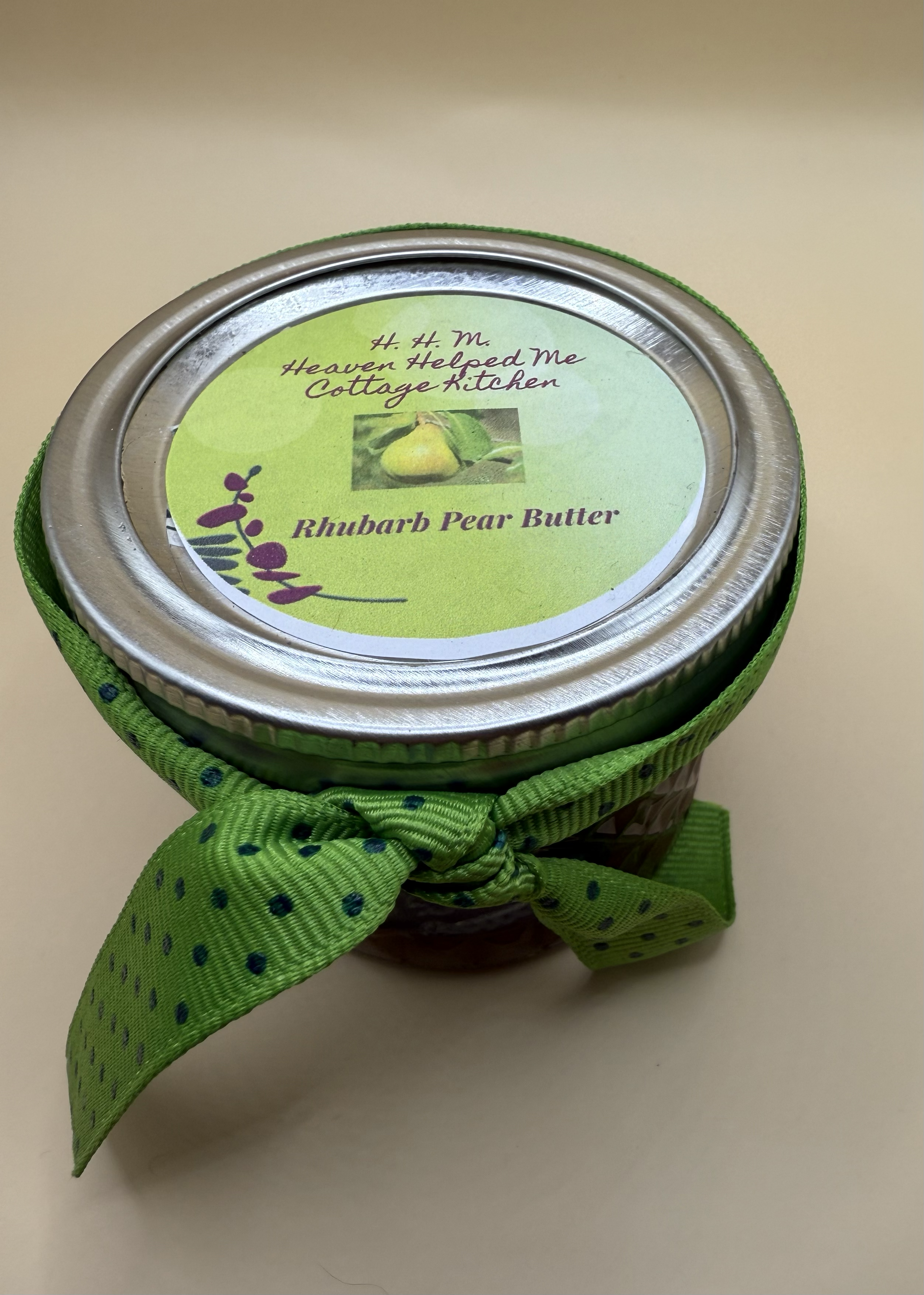 Rhubarb Pear Butter