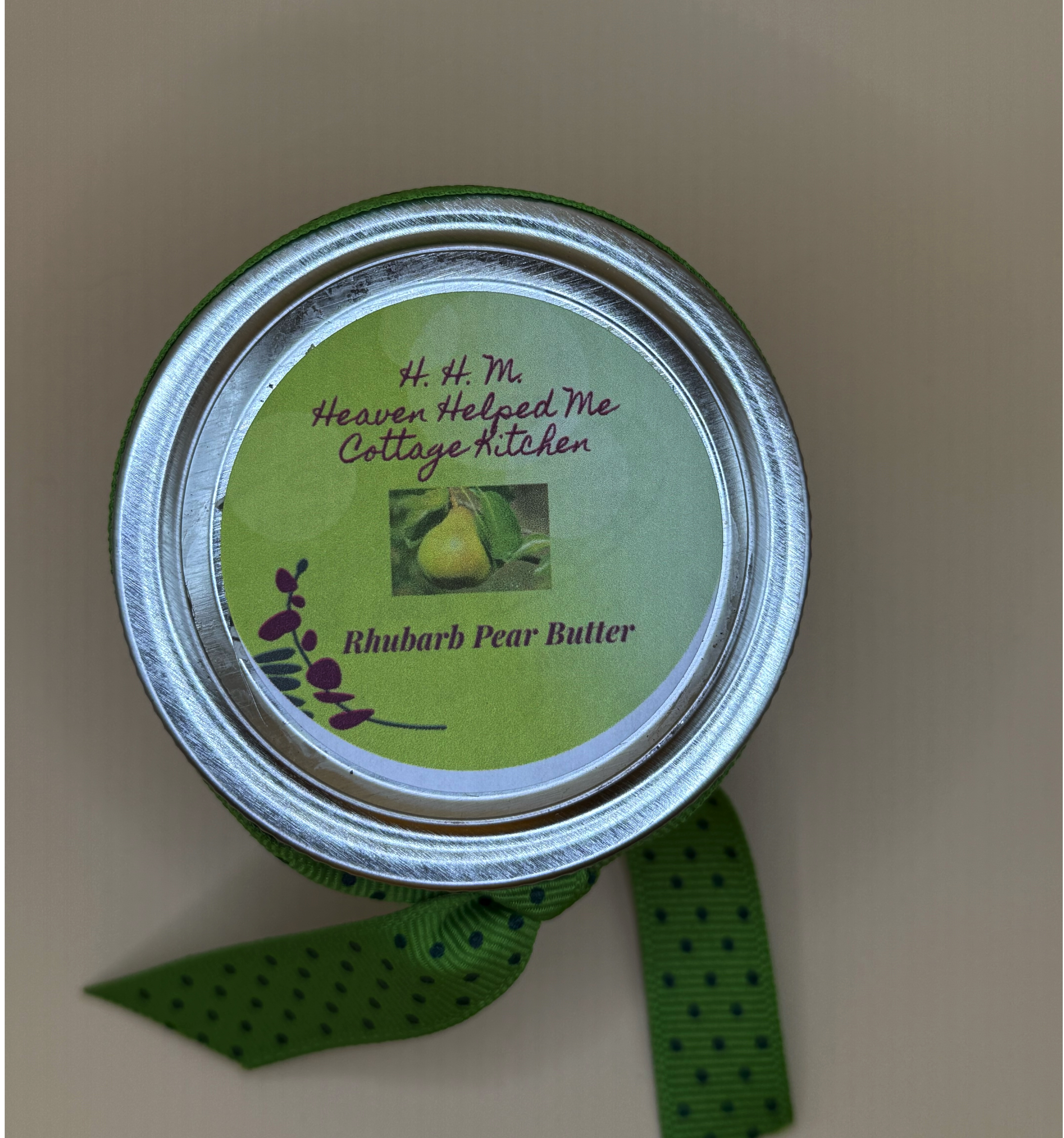 Rhubarb Pear Butter