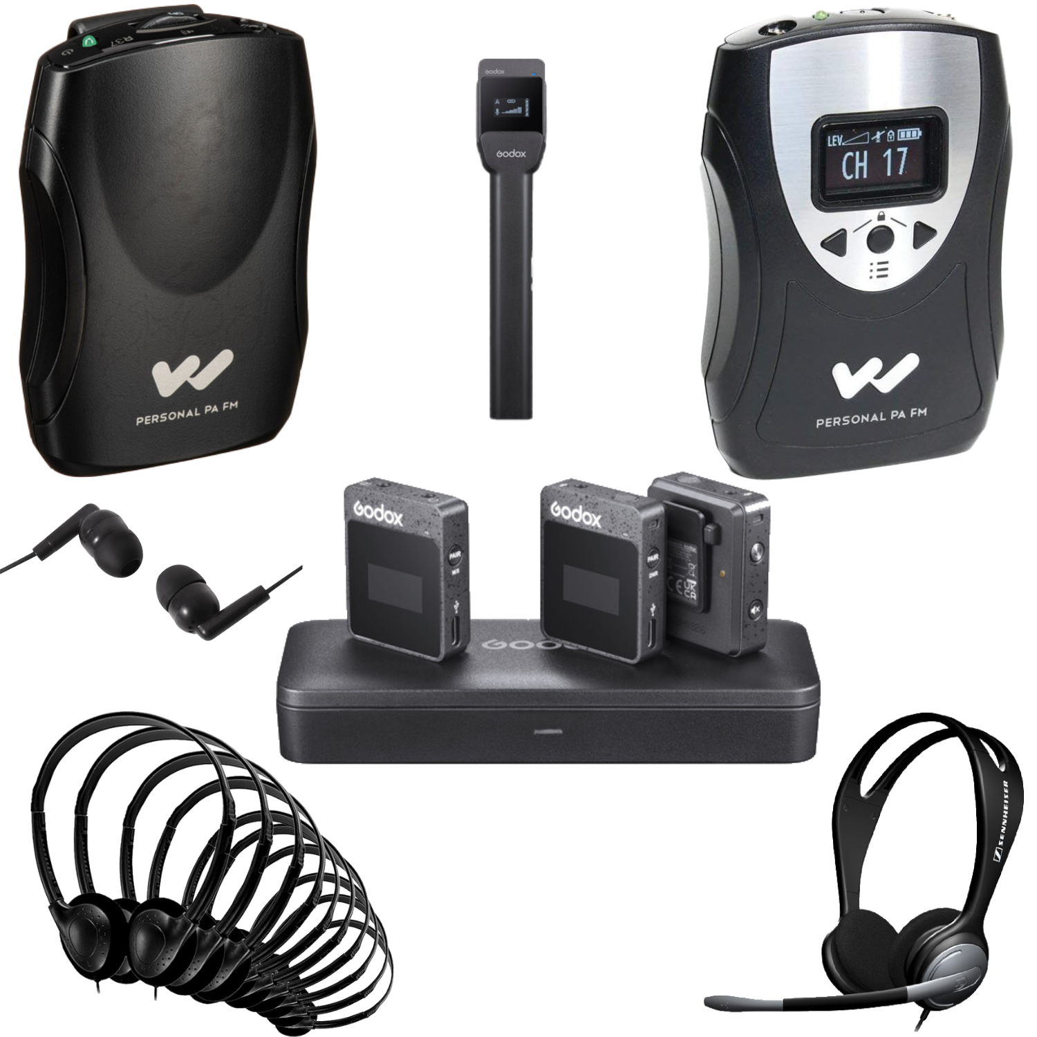 Portable Simultaneous Interpretation Equipment Rental 10 PAX