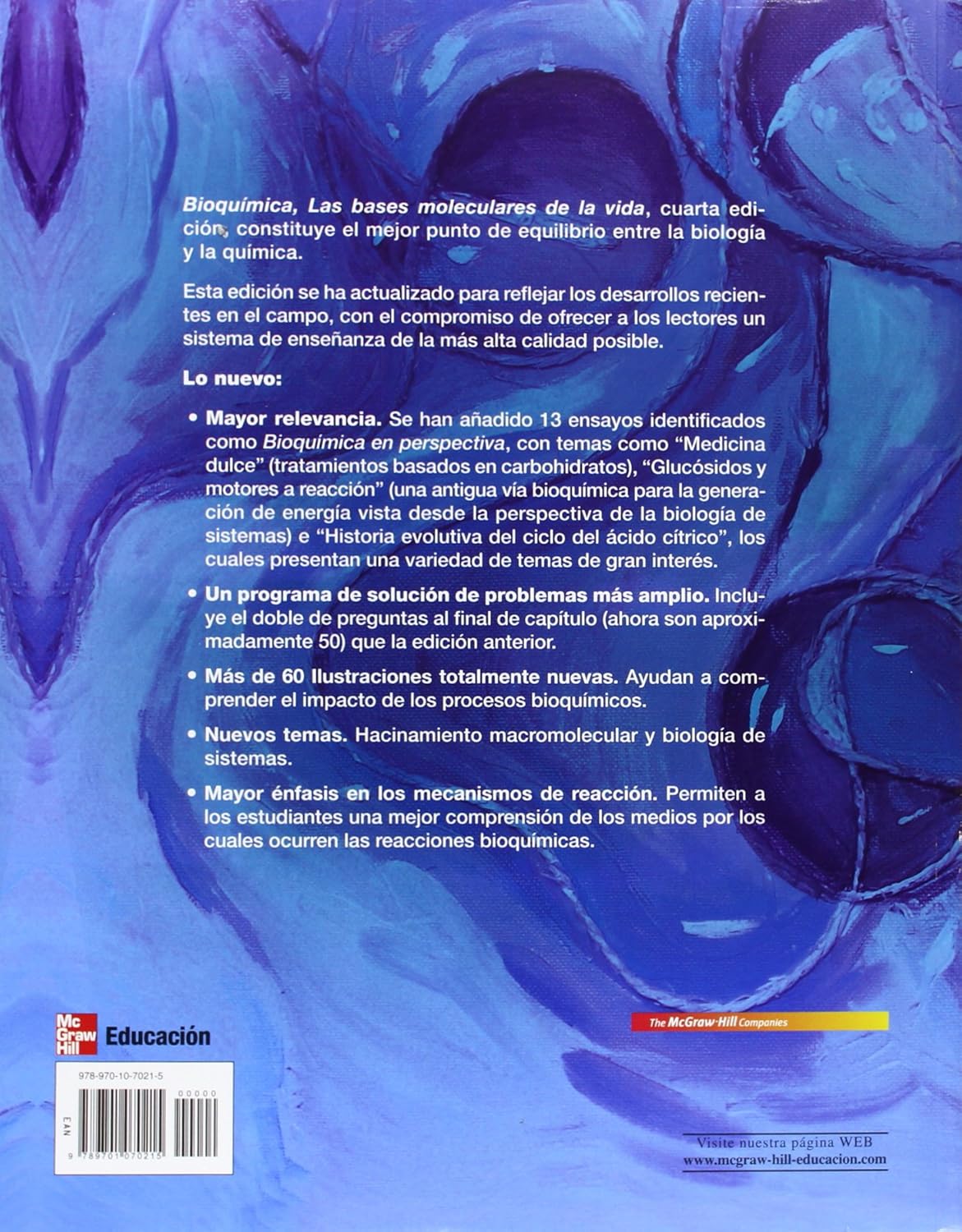 BIOQUIMICA LAS BASES MOLECULARES DE LA VIDA