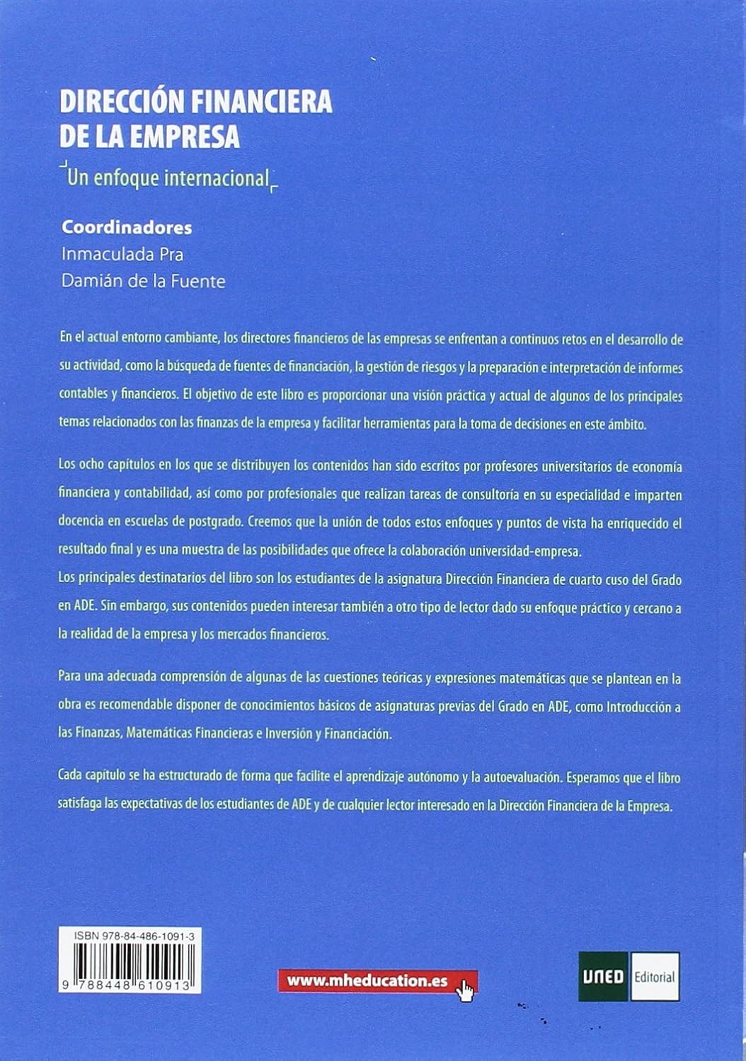DIRECCIÓN FINANCIERA DE LA EMPRESA UN ENFOQUE INTERNACIONAL