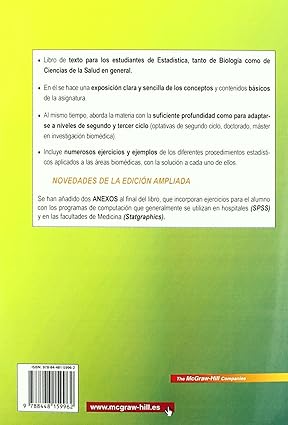 ESTADISTICA PARA BIOLOGIA Y CIENCIAS DE LA SALUD
