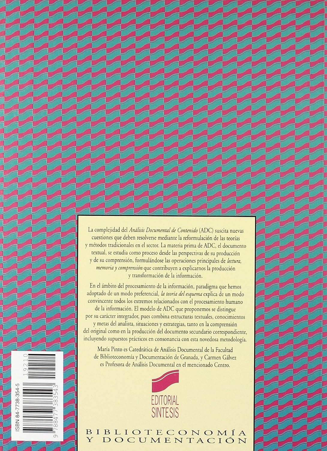 ANÁLISIS DOCUMENTAL DE CONTENIDO