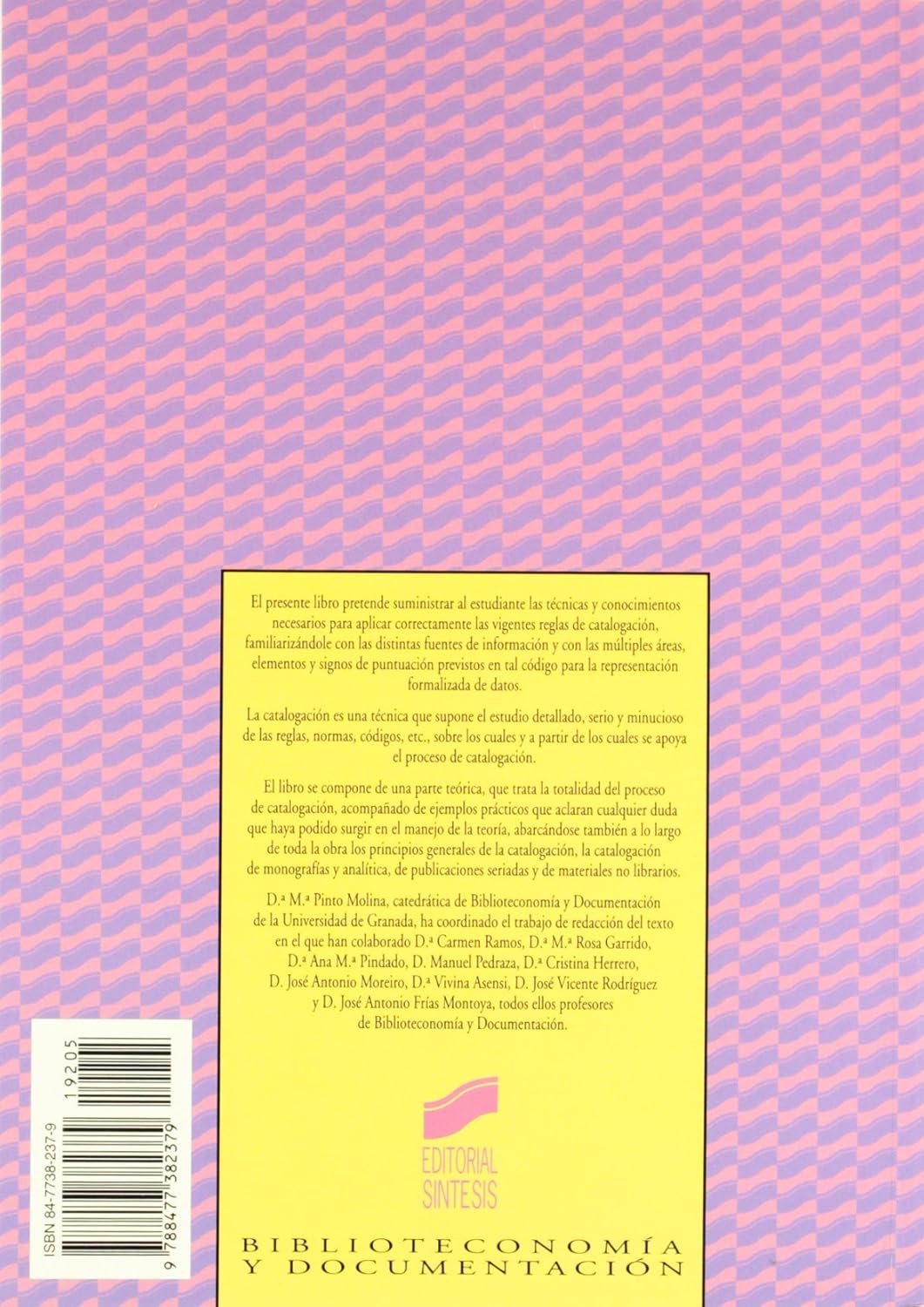 CATALOGACIÓN DE DOCUMENTO. TEORÍA Y PRÁCTICA