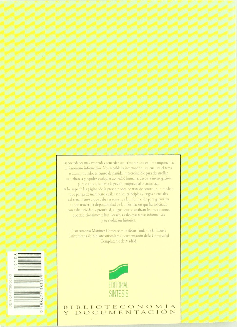 TEORIA DE LA INFORMACION DOCUMENTAL Y DE LAS INSTITUCIONES DOCUMENTALES