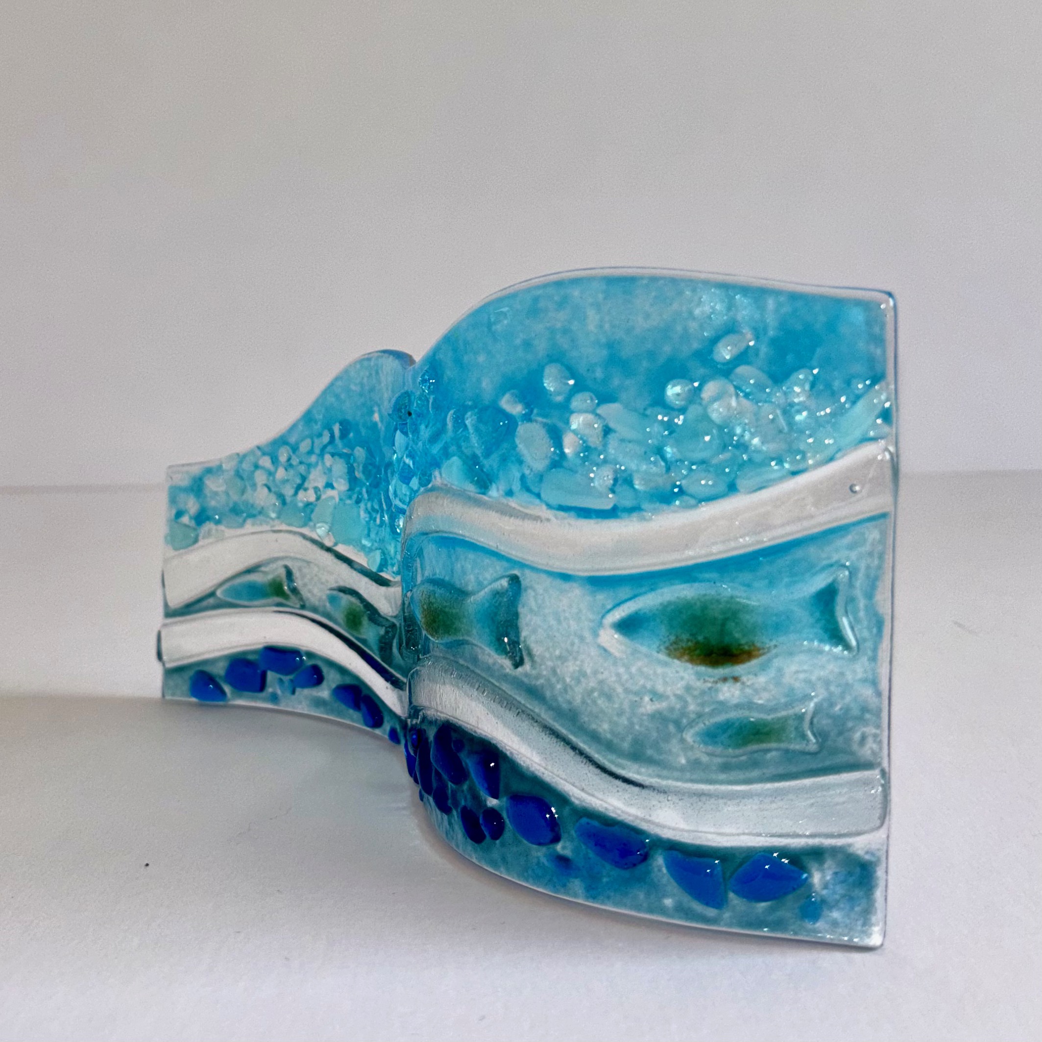 Glass Wave Sculpture