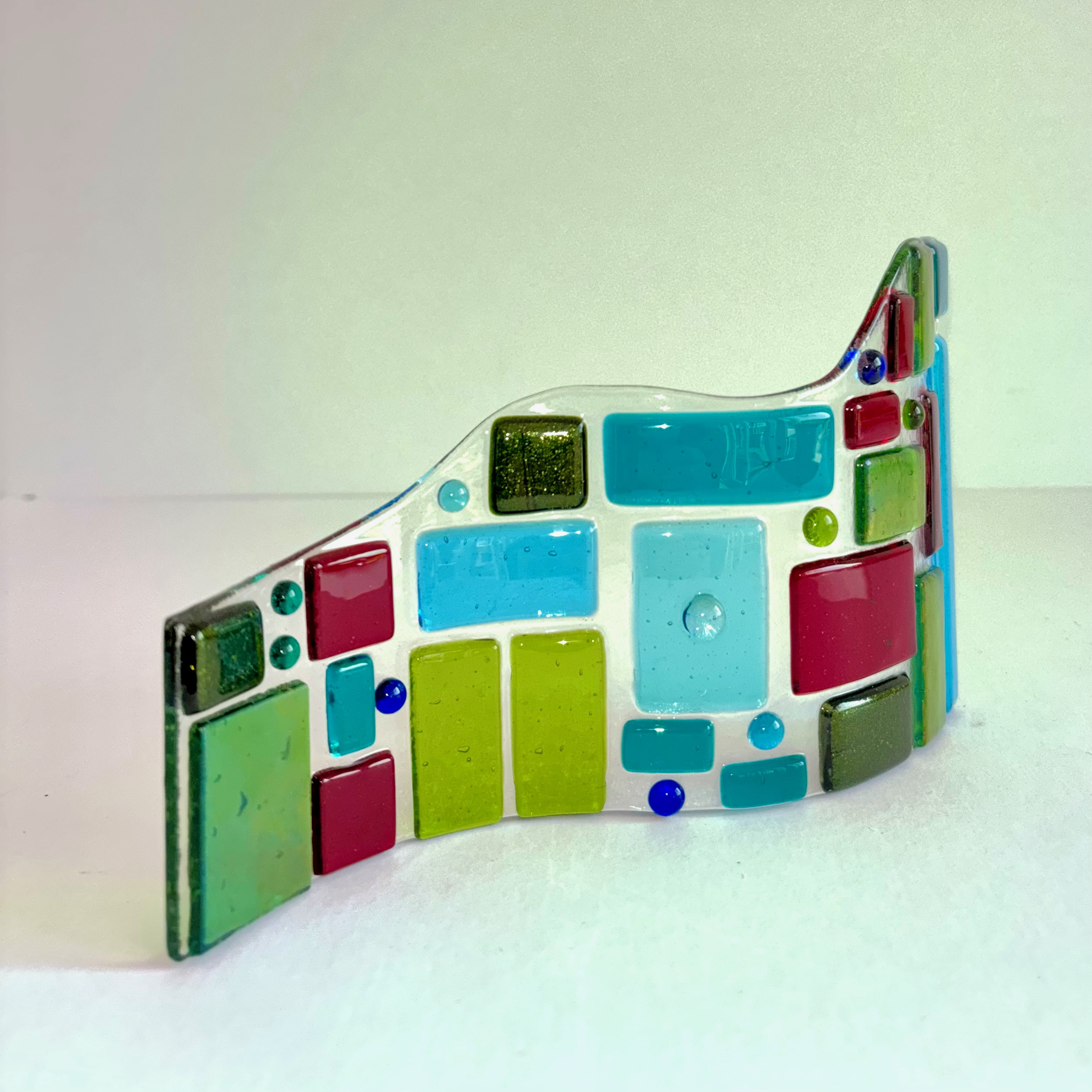 Colourful Fused Glass  Ornament