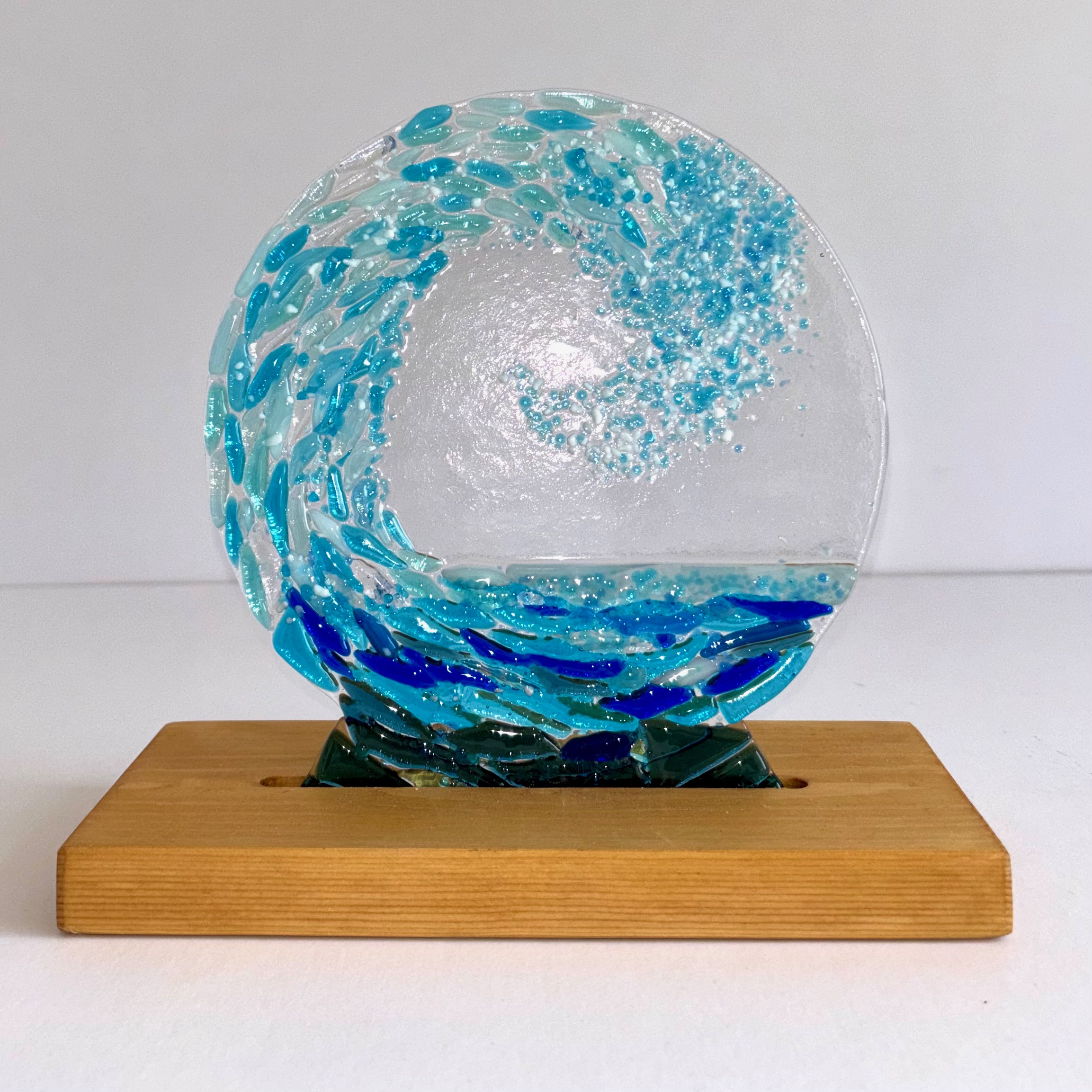Glass Wave Sculpture