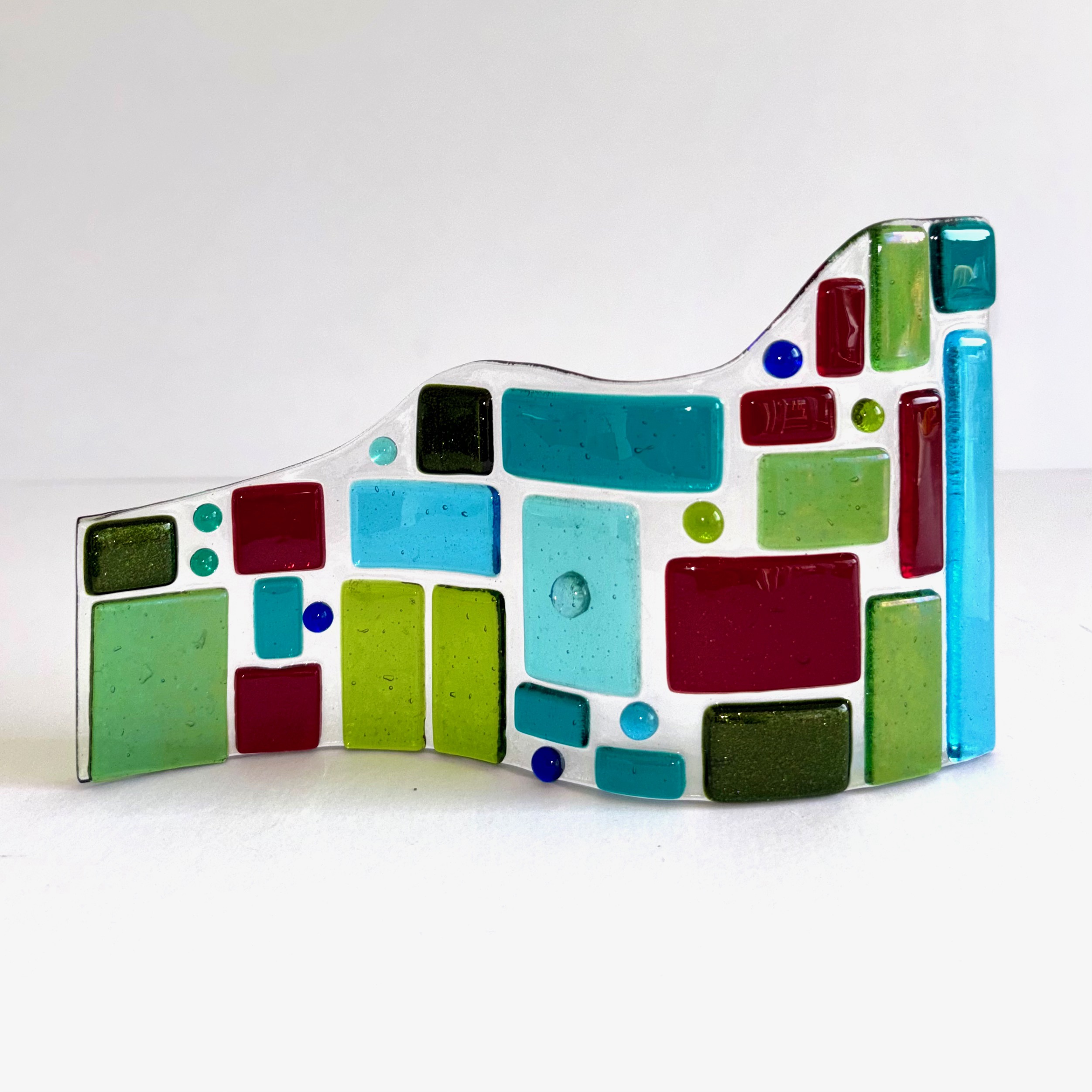 Colourful Fused Glass  Ornament