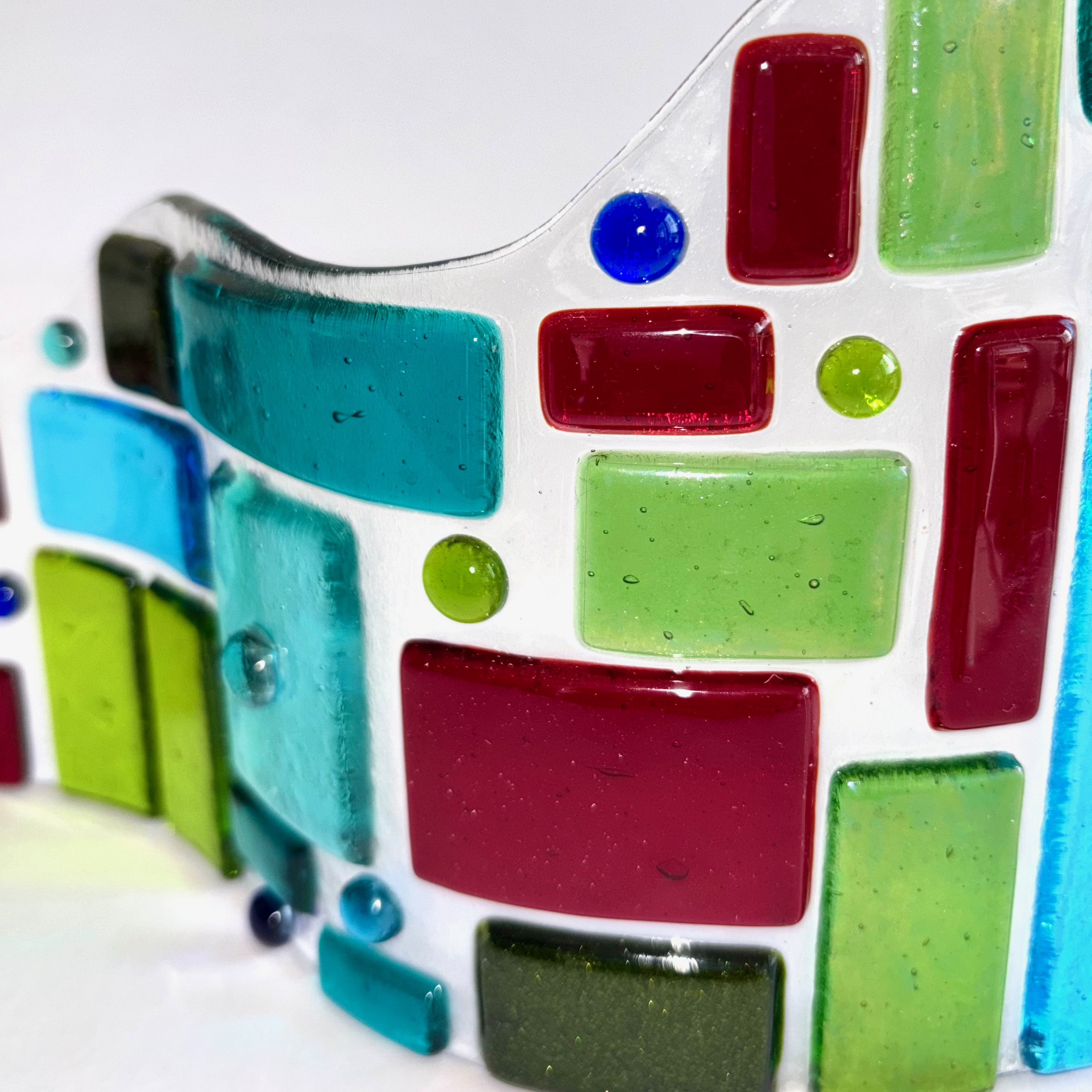 Colourful Fused Glass  Ornament