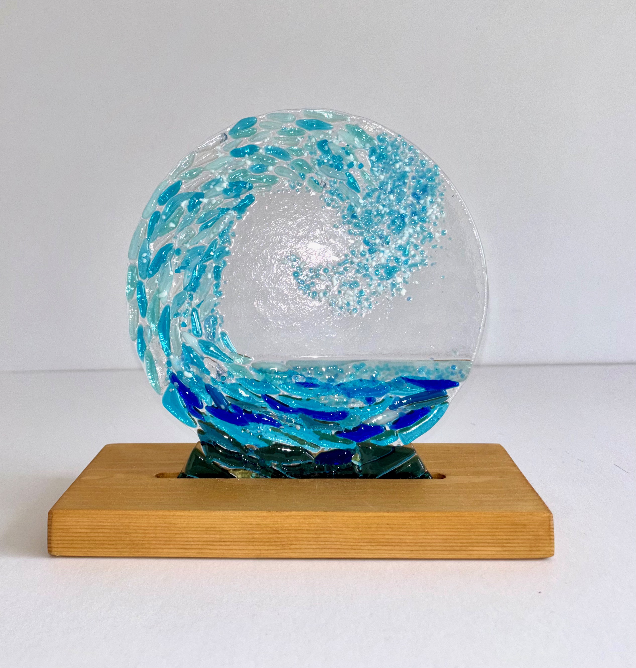 Glass Wave Sculpture
