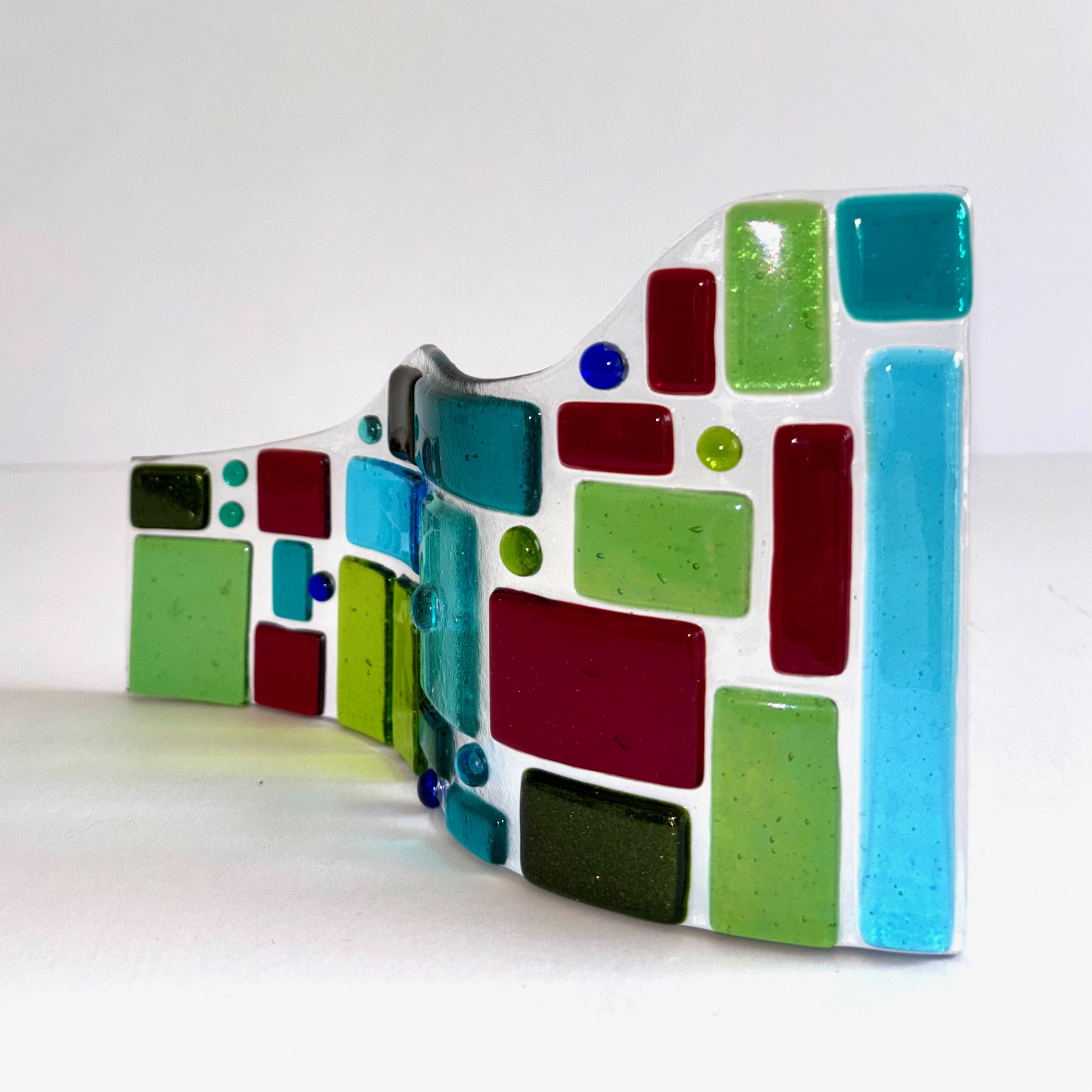 Colourful Fused Glass  Ornament