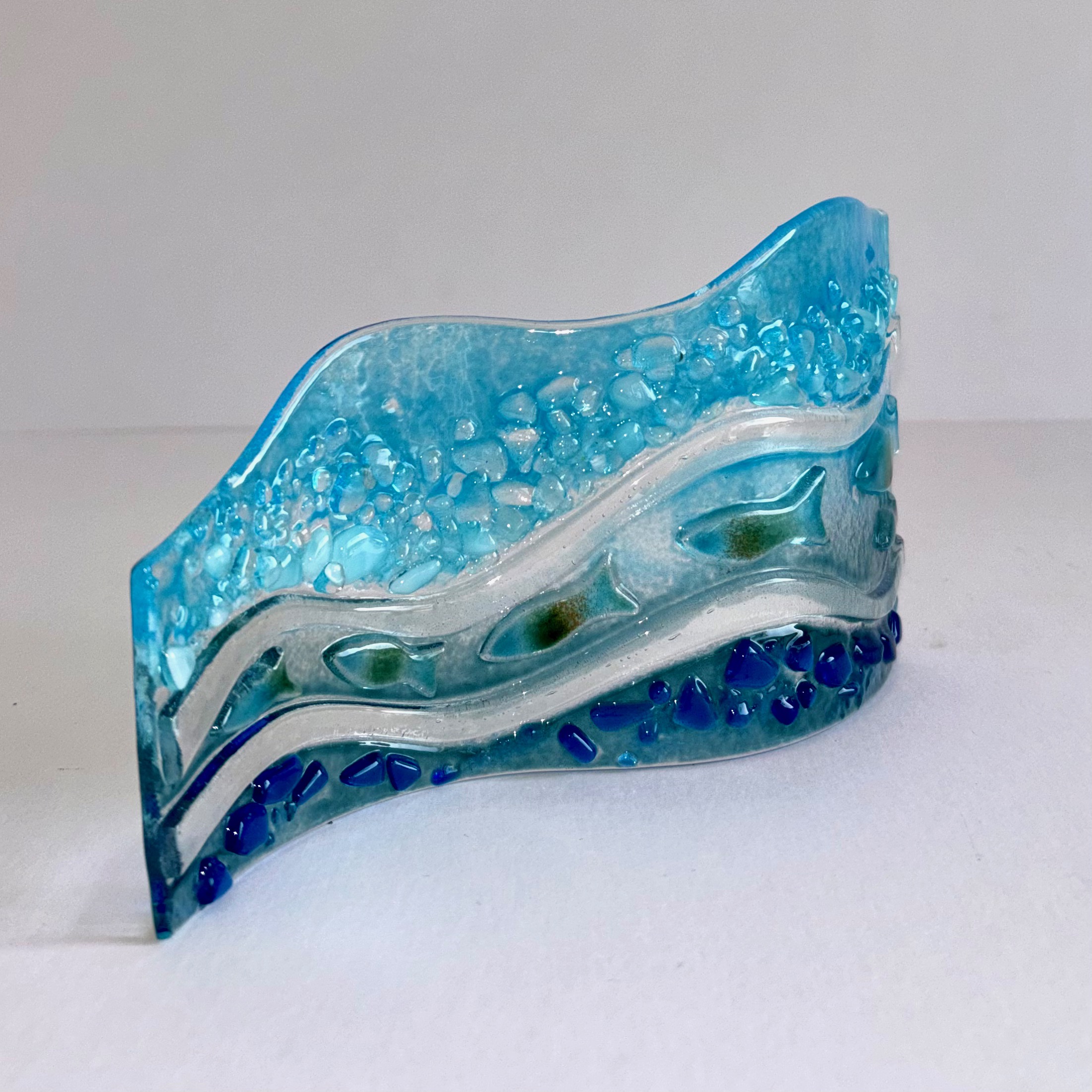 Glass Wave Sculpture