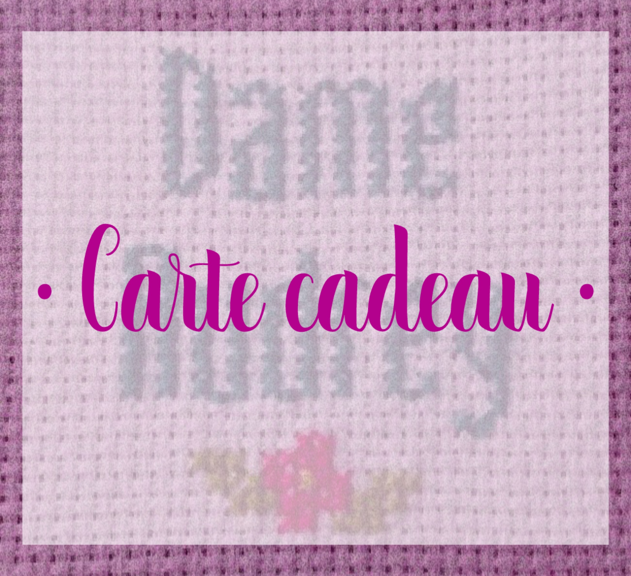 E-carte cadeau 🎁