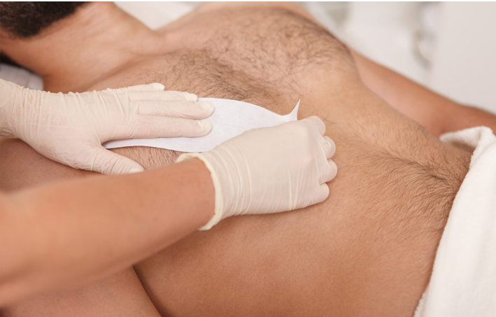 Depilación de Hombres Pecho con cera