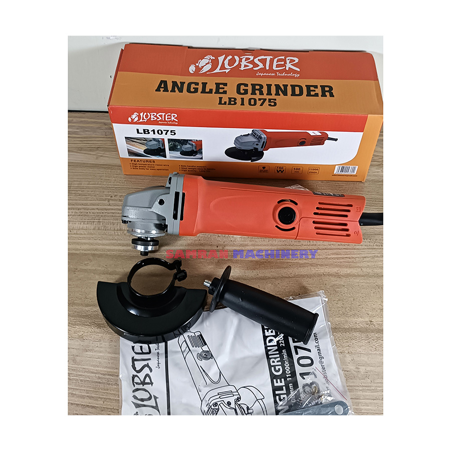 LUBSTER 4INCH ELECTRIC ANGLE GRINDER-750WATT-100mm