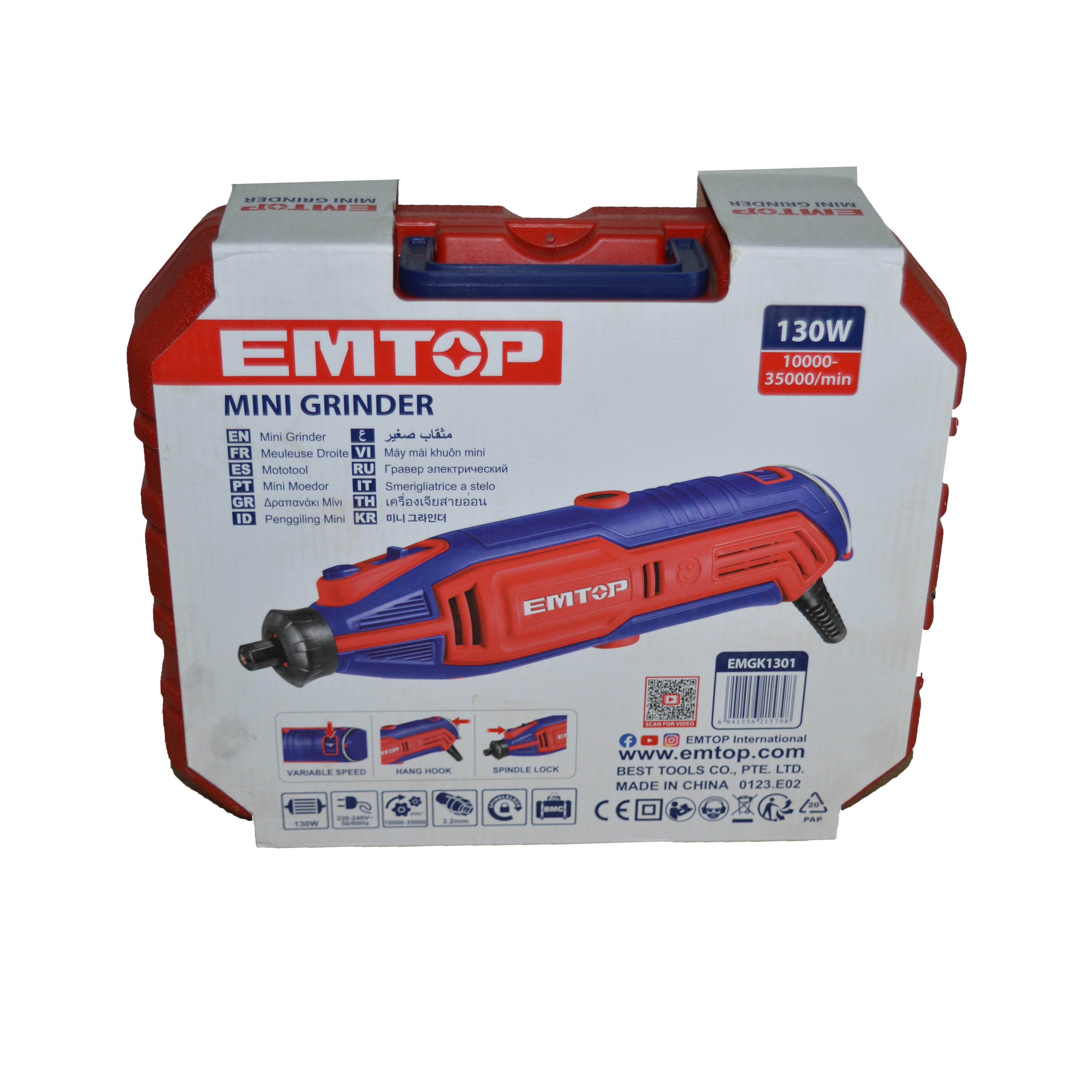 Die Grinder I Rotary Tool kit I Mini Grinder set I Multi-tool Kit 130W EMTOP BRAND