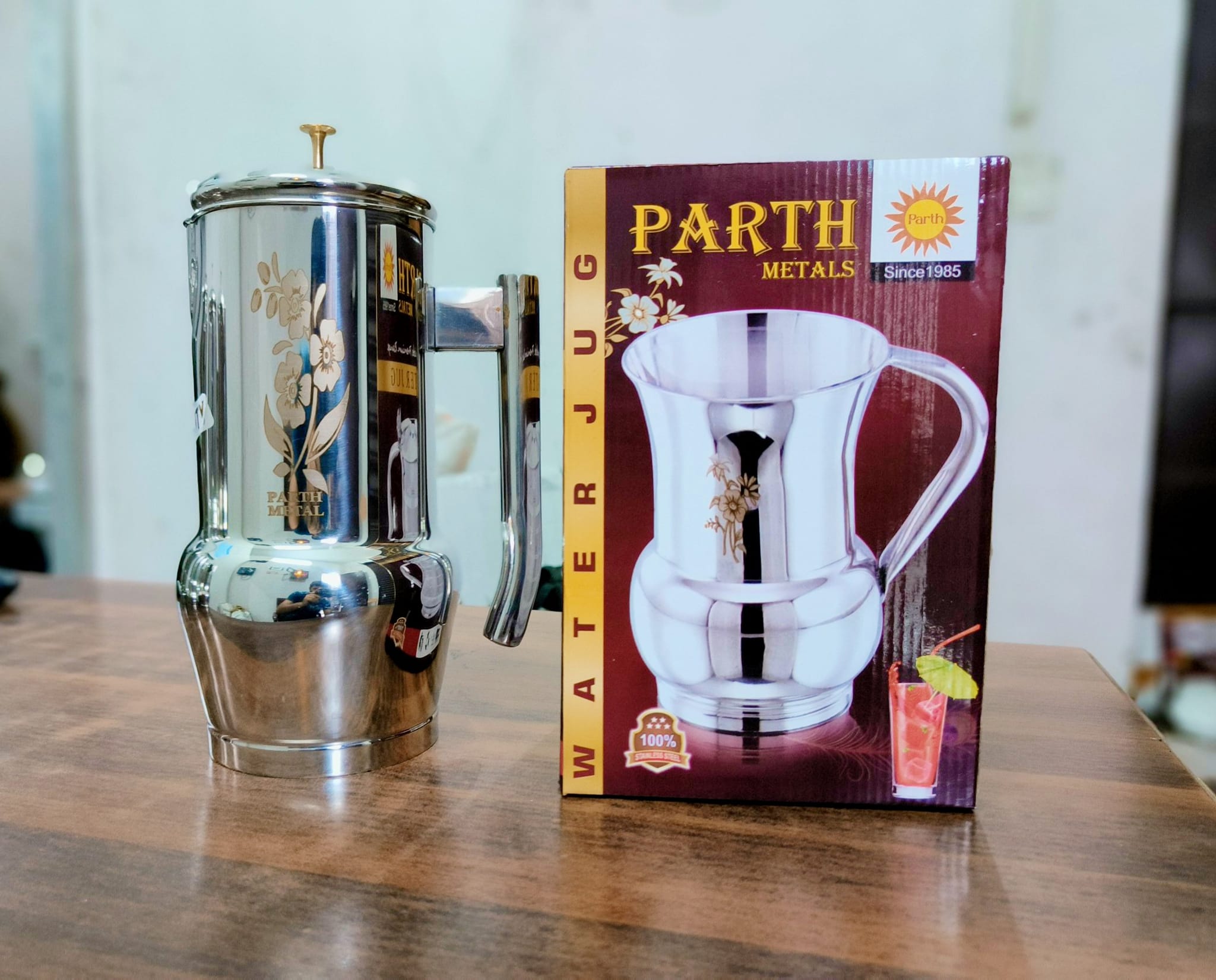 Parth Metals Stainless Steel Water Jug