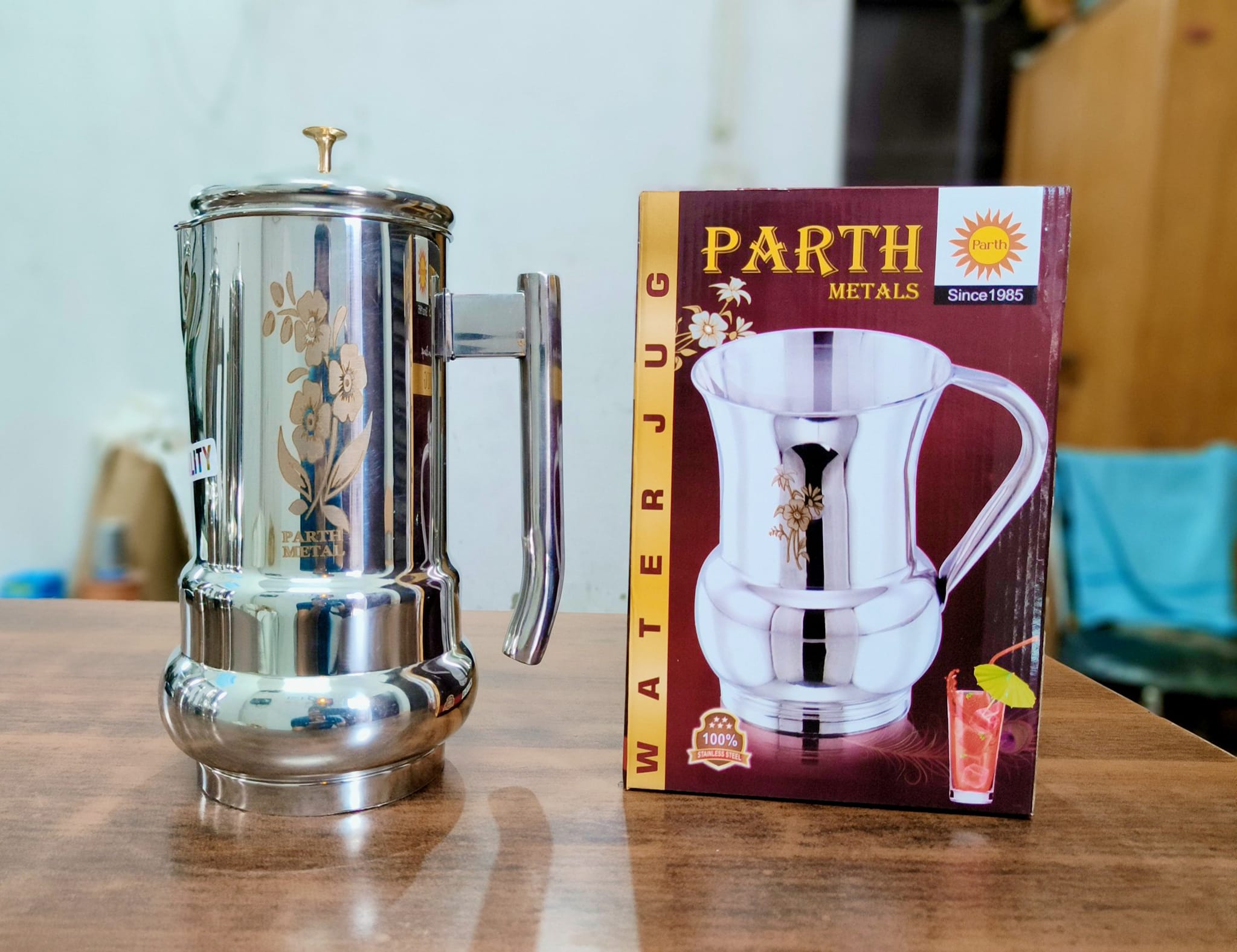 Parth Metal Water Jug