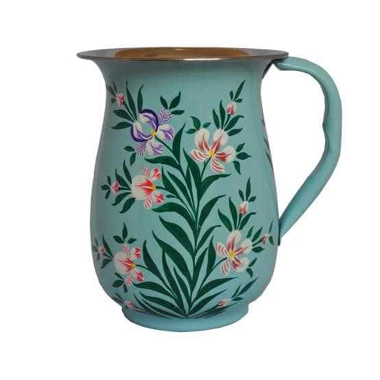 Hand-painted Floral Water Jug