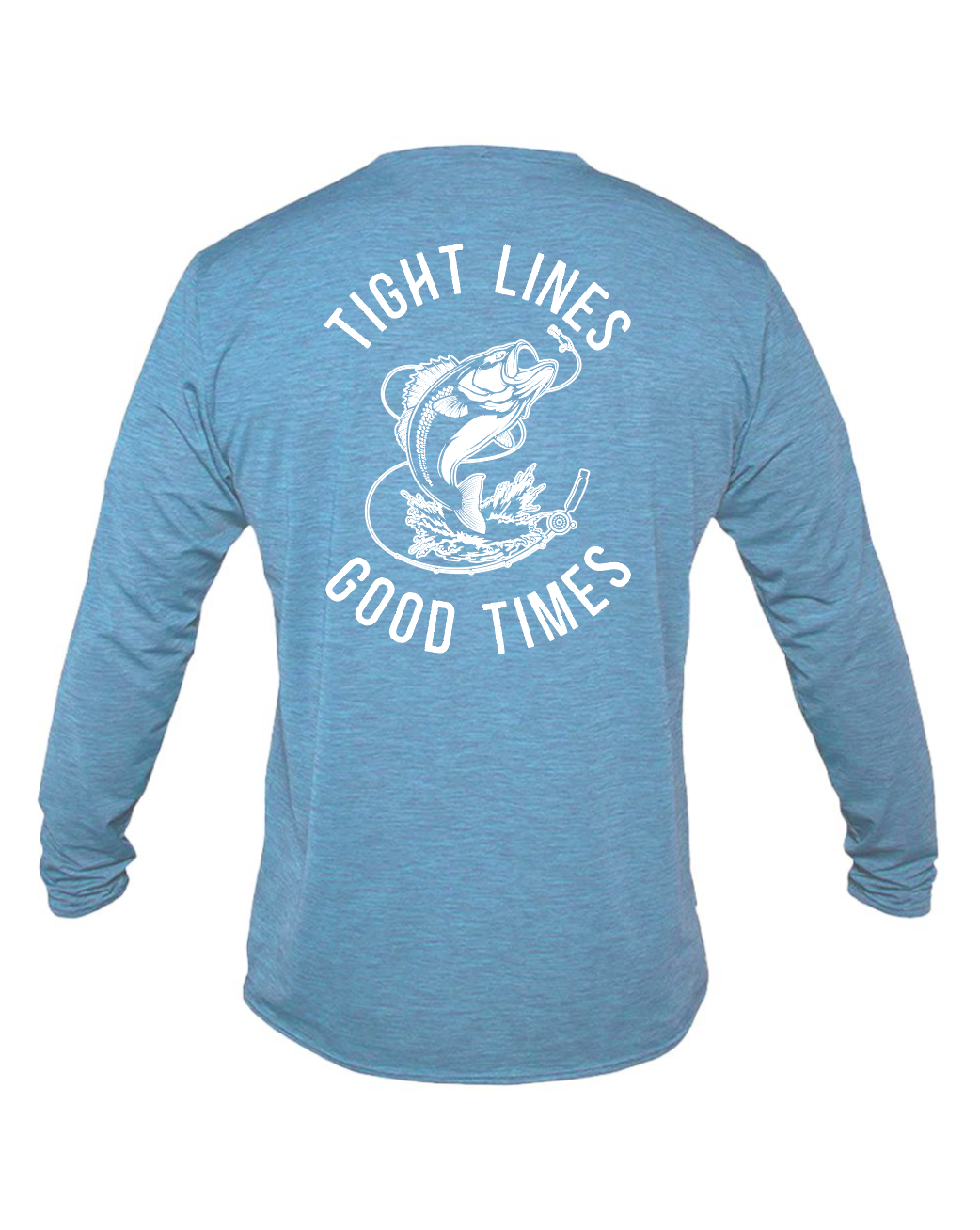 Blue Long Sleeve Fishing Shirt