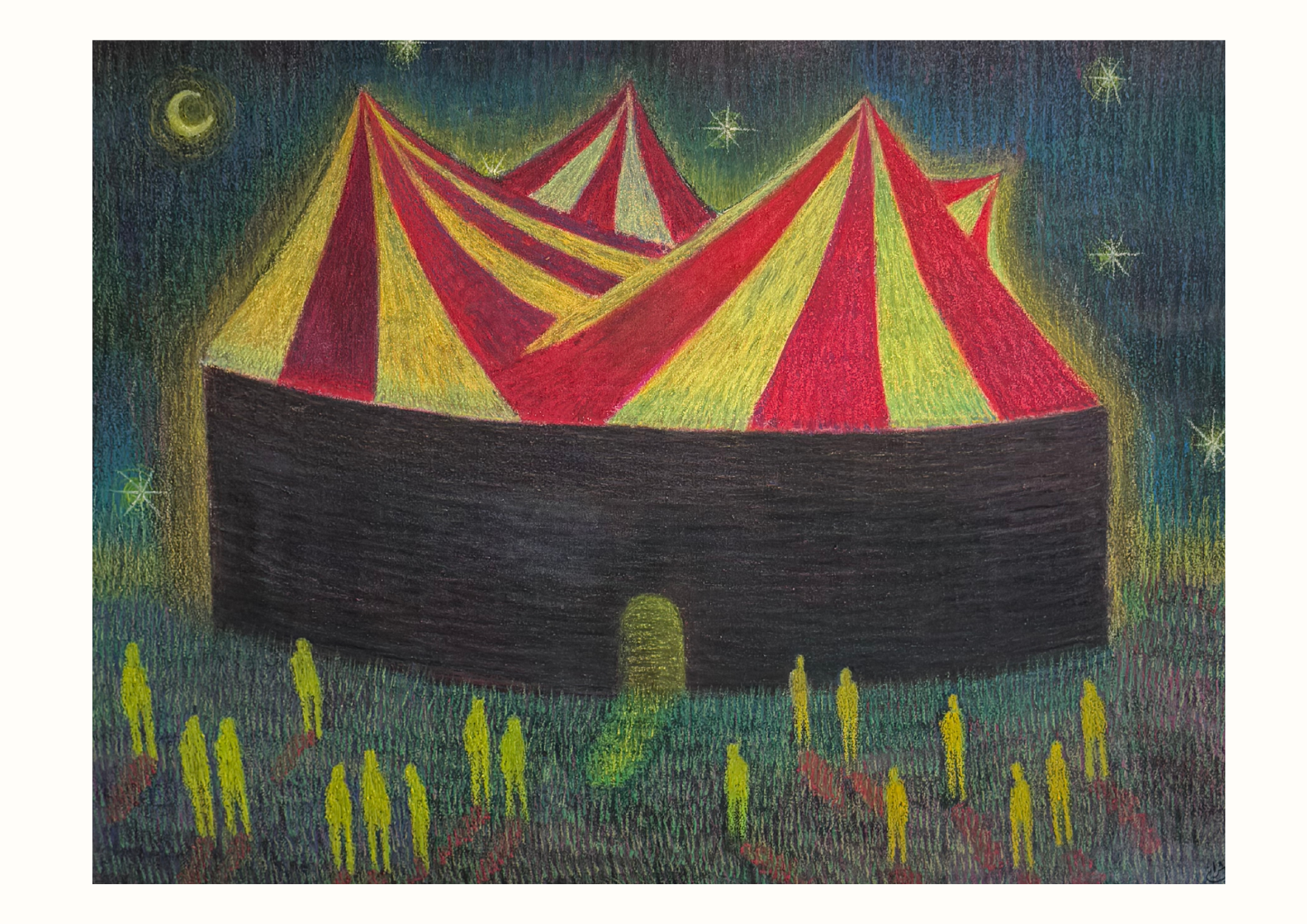 PRINT - A Neon Tent For Ghosts 1, Billel Decherani 