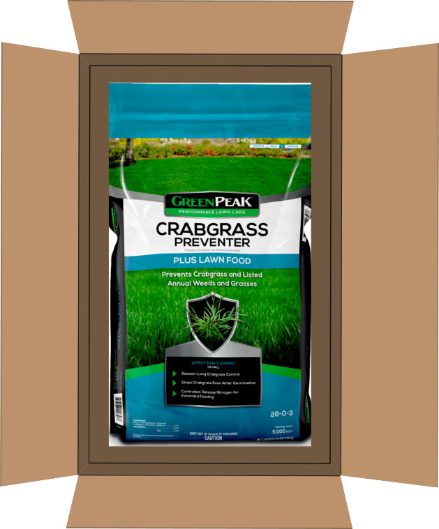 GreenPeak™ Crabgrass Preventer PLUS Lawn Food 15,000 sq. ft.