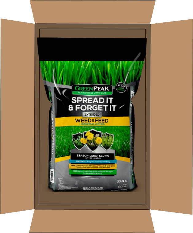 GreenPeak™  Spread It and Forget It - Weed & Feed plus Crabgrass Control 5,000 sq. ft.