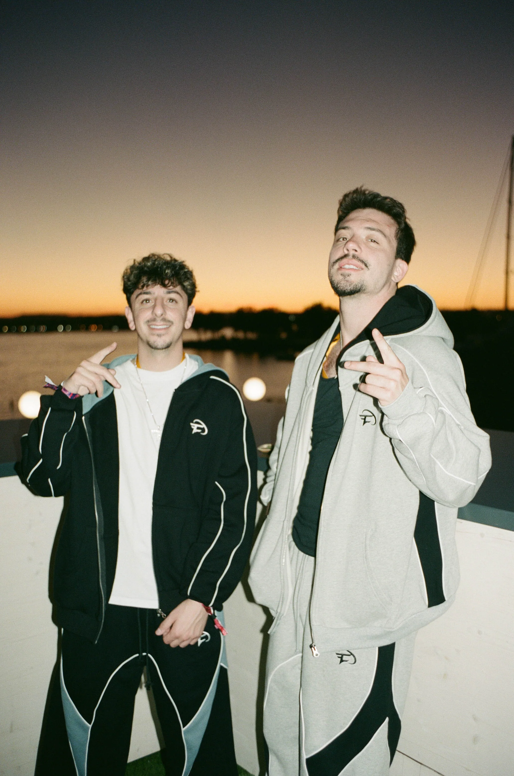 FaZe Black Paneled Sweatpants