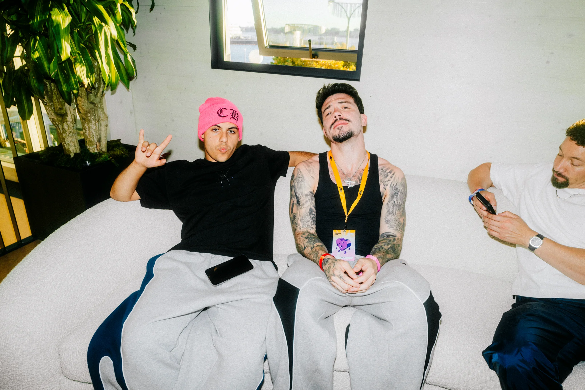 FaZe Heather Gray Paneled Sweatpants