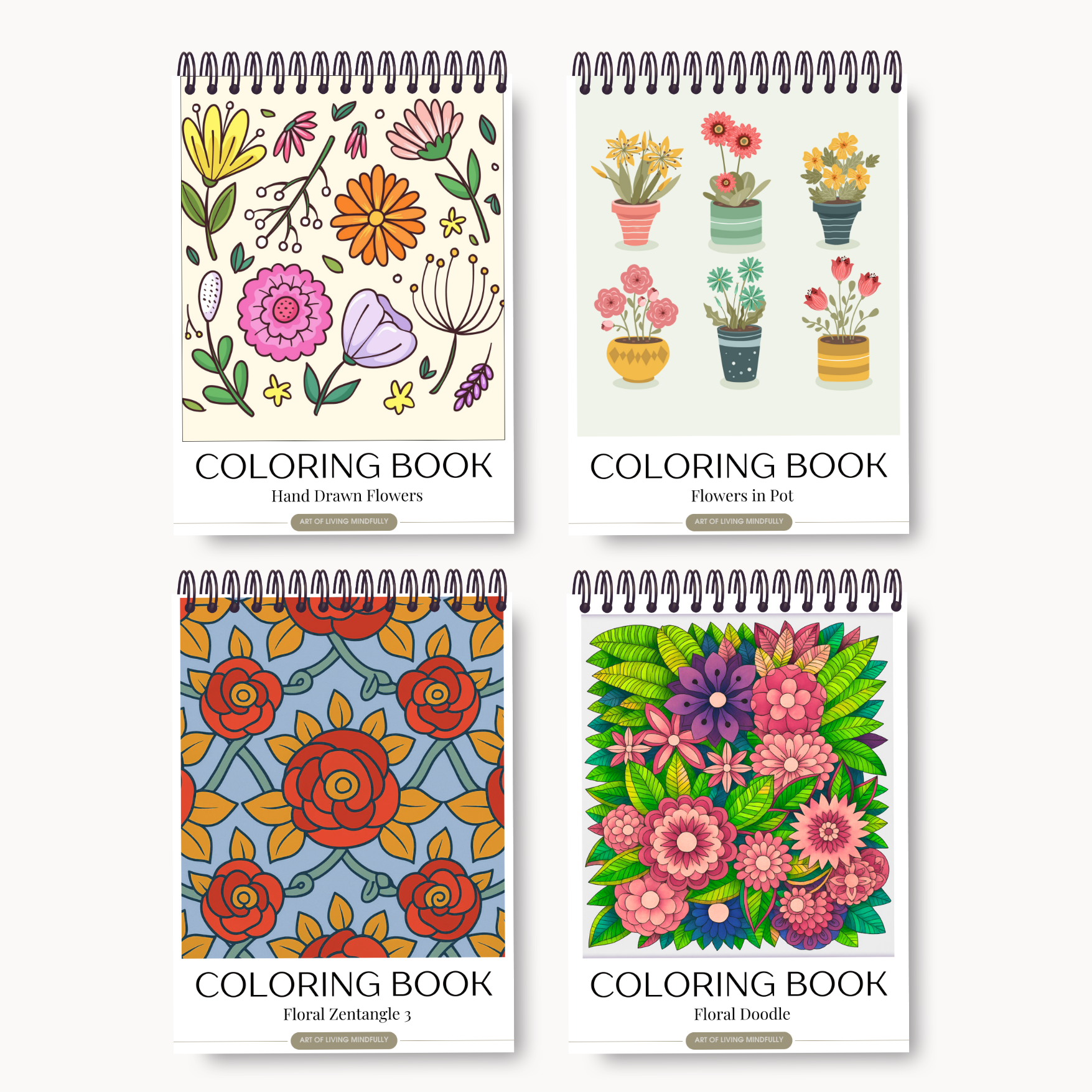 Adult Coloring Book for Calming Activity - Kawaii, Floral, Bible Verses
