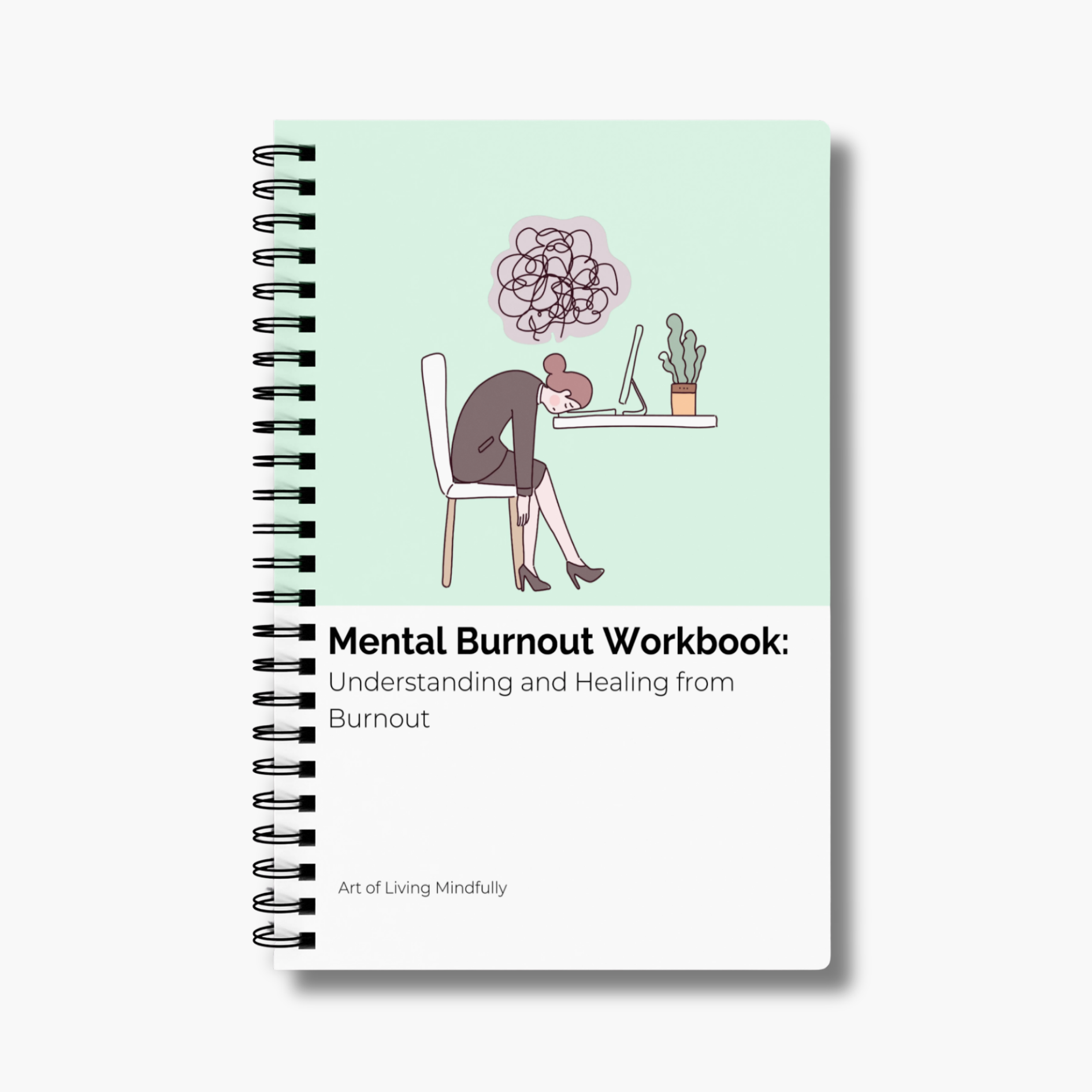 Mental Health Journal – Mindfulness, Self-Care Workbook, Stress Relief, Burnout Recovery