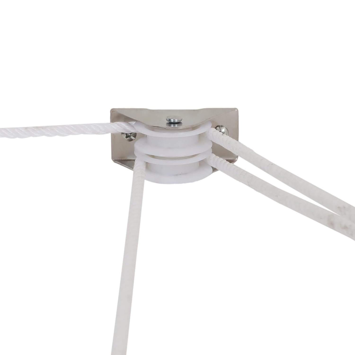 SOLUTION SAHAB Ceiling Mounted Full Frame Rust Proof 6 Pipe X 6 Feet with UV Protected Nylon Rope Stainless Steel Ceiling Cloth Dryer/Hanger/Cloth Drying Stand for Balcony/Clothes Stand for Drying 