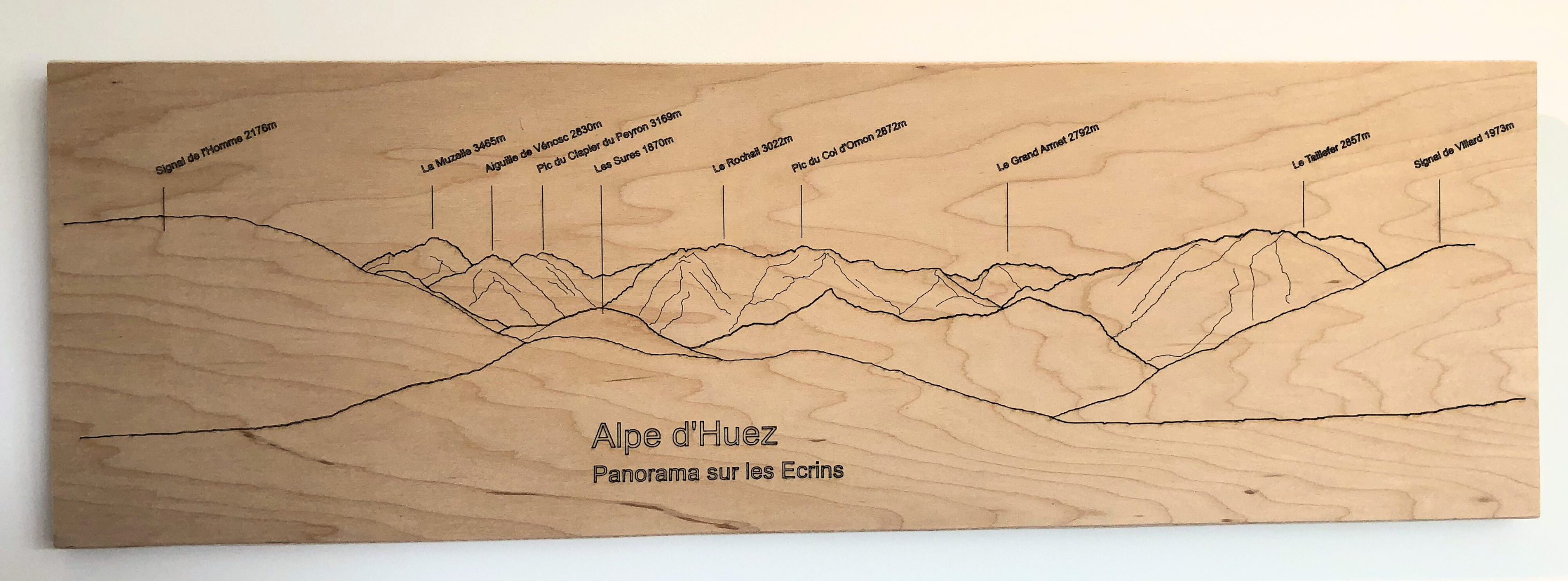 Panorama de montagne - Alpe d'Huez  - Massif des Ecrins