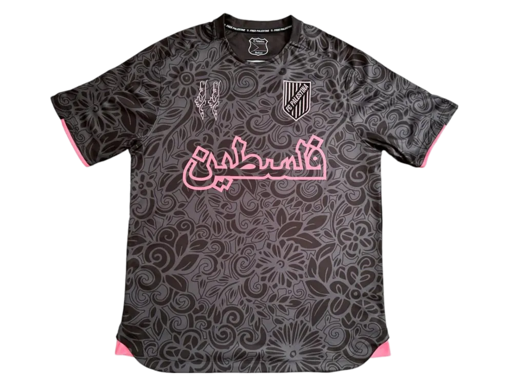 Palestine x Farrah Azam Collab shirt Black kit