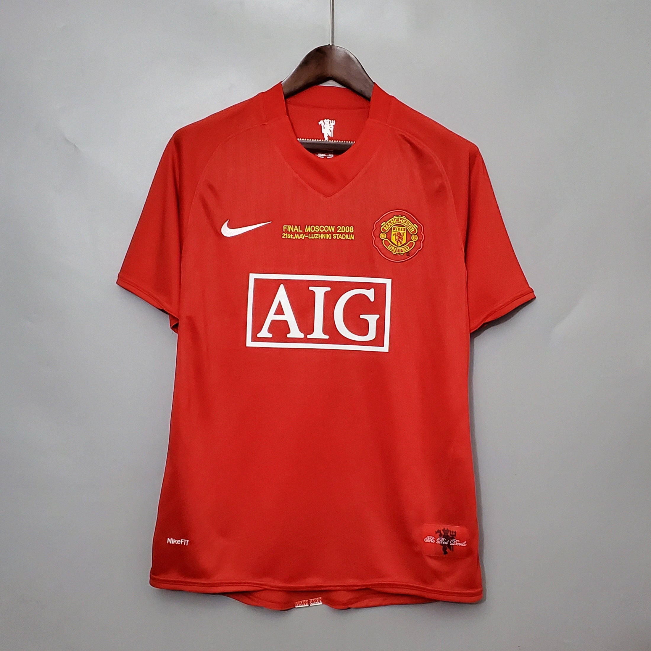 Man United 2007/08 Home UCL Final Jersey
