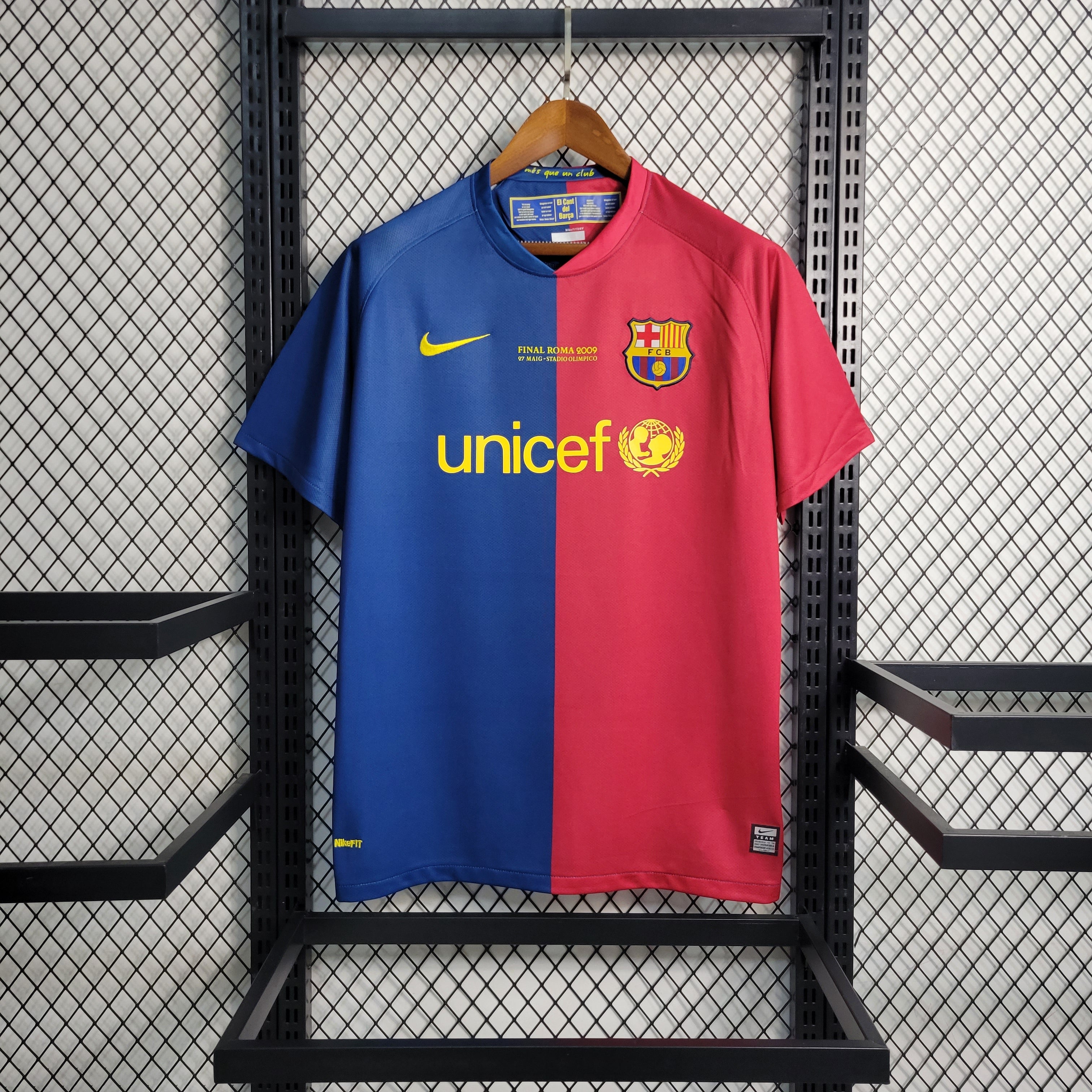 FC Barcelona Home 2008/09 UCL Final Jersey