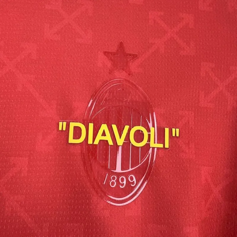 AC Milan x Off-White Red Special Edition Jersey