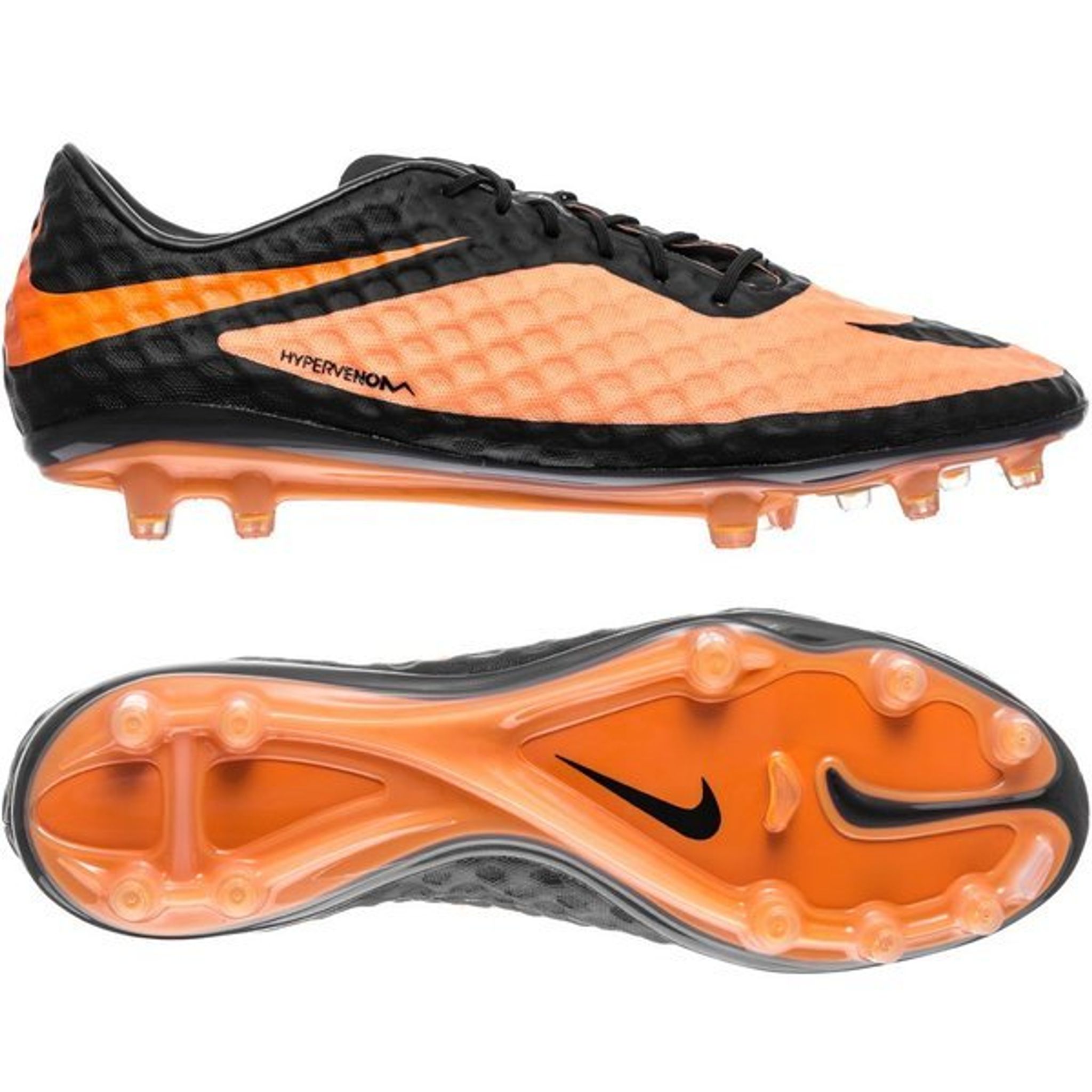 Nike Hypervenom Phantom FG Black/Bright Citrus Football Boots