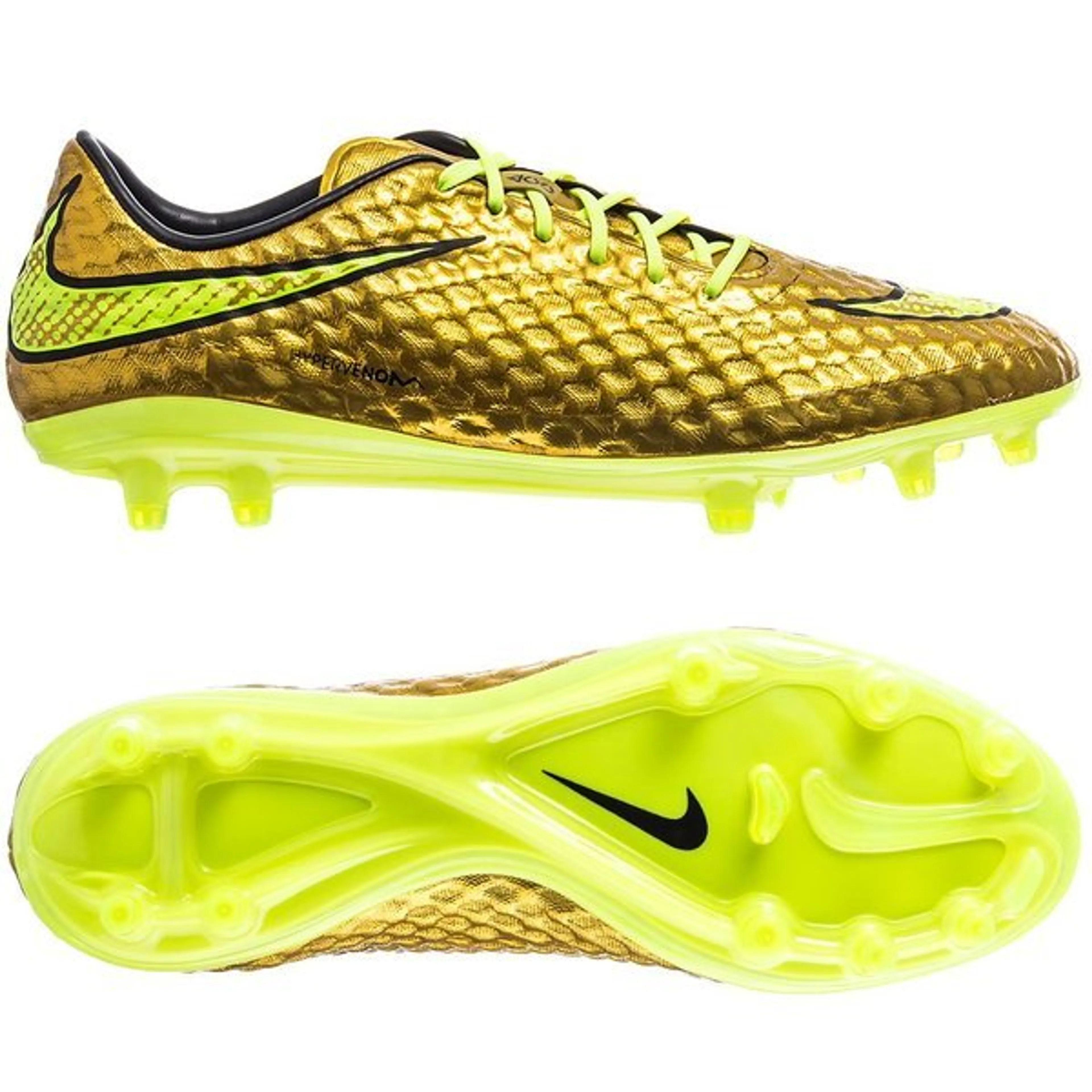 Nike Hypervenom Phantom FG Gold Football Boots