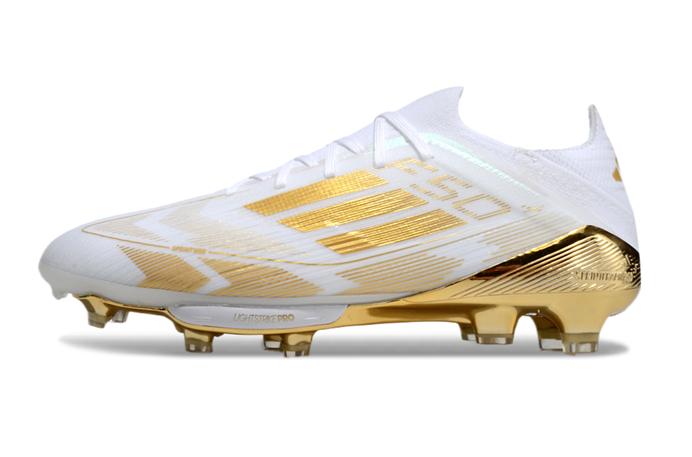 Adidas F50 White/Gold Elite FG Football Boots
