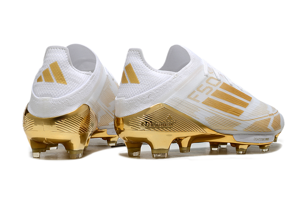Adidas F50 White/Gold Elite FG Football Boots