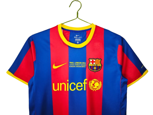 FC Barcelona 2010/11 UCL Final Home Retro Jersey