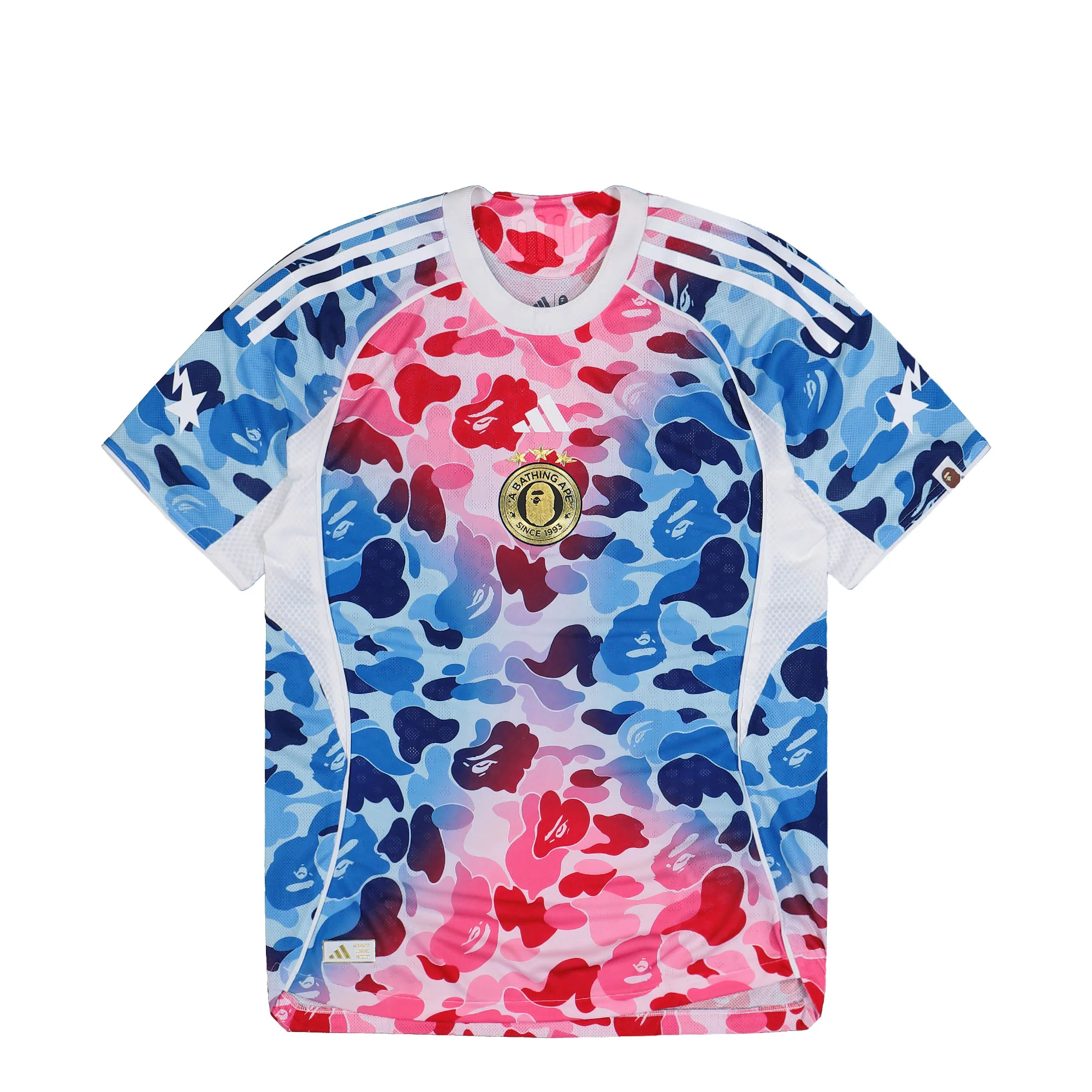 BAPE x Adidas Pink/Blue Camo Jersey "Alternate"