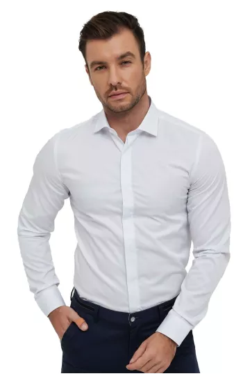 Yves Enzo París - camisa - blanca - hombre
