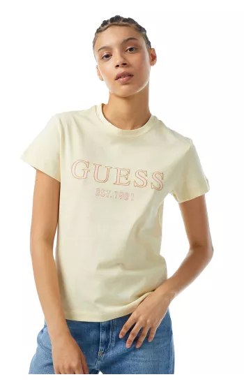 GUESS - camiseta - beige - mujer